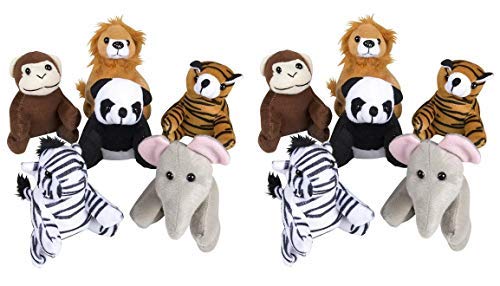 Product Cover Adventure Planet 5-inch Zoo Animal Plush (Bulk Pack of 12 Pieces)