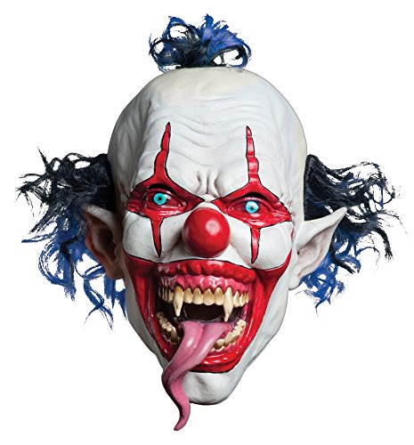 Product Cover Morbid Enterprises Snake Tongue Evil Clown Mask, Red/White/Blue, One Size