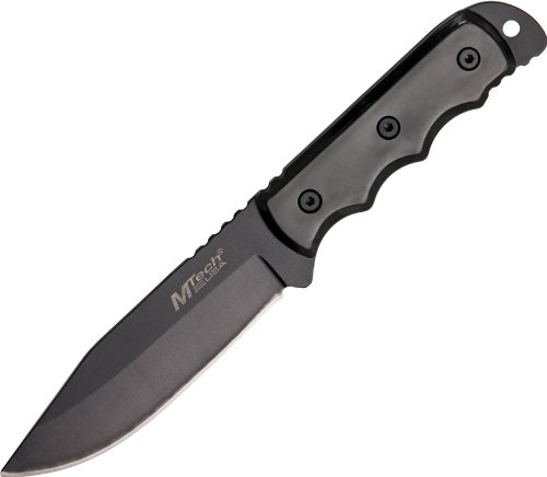 Product Cover MTech USA MT-20-35BK Fixed Blade Knife, Black Drop Point Blade, Black Plastic Handle, 8-Inch Overall
