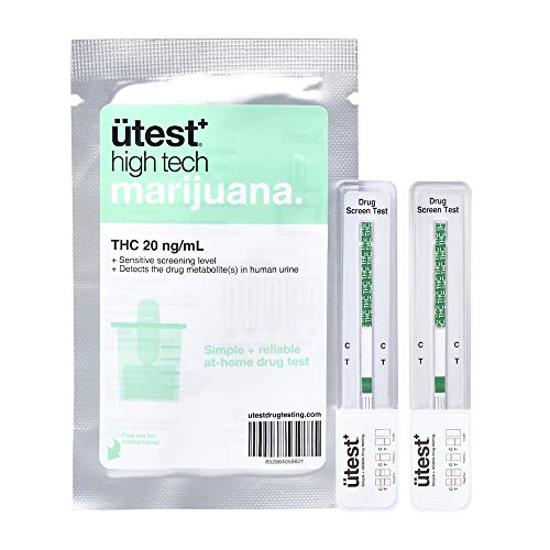 Product Cover ÜTest Highly Sensitive Instant THC 20 ng/mL Marijuana Single Panel Home Drug Test (2 pack)LOW Detection Level - Customer Service Included