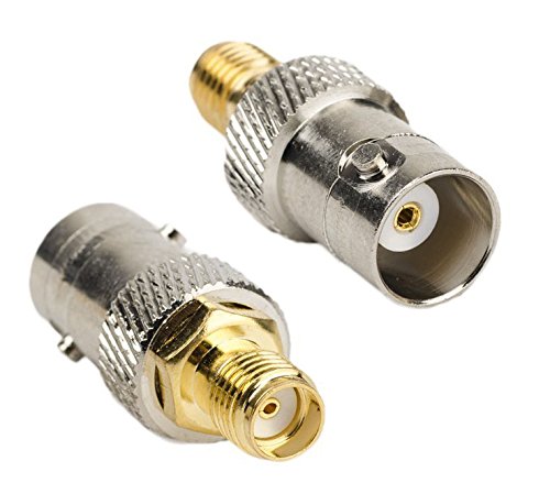 Product Cover DHT Electronics 2pcs RF coaxial Coax Adapter SMA Female to BNC Female