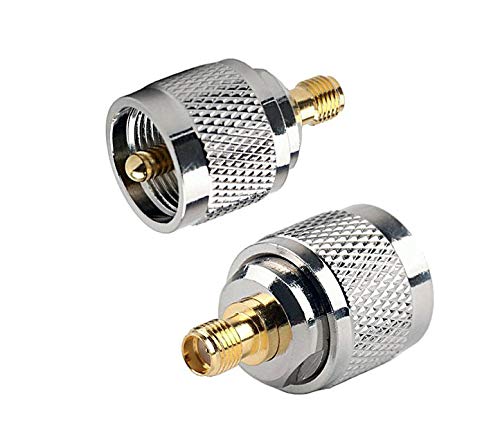 Product Cover DHT Electronics 2PCS RF coaxial Coax Adapter SMA Female to UHF Male PL-259 PL259