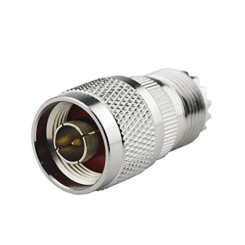 Product Cover DHT Electronics 2PCS RF coaxial coax adapter N male to UHF female SO-239 SO239 connector