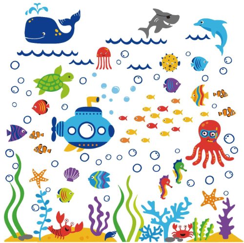 Product Cover Under the Sea Submarine Nursery Wall Sticker Decals