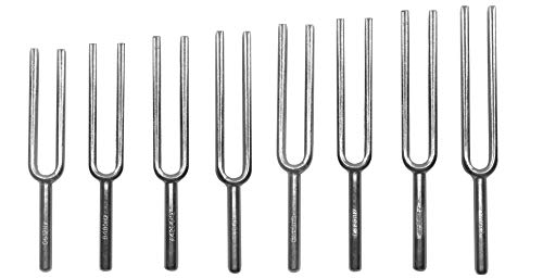 Product Cover Eisco Labs Scientific Steel Tuning Forks, Set of 8 (Scientific Pitch, C4 = 256Hz) - Designed for Physics Experiments