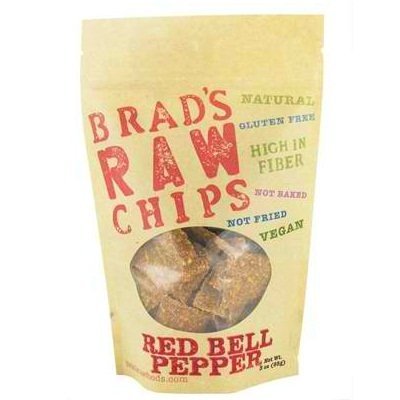 Product Cover Brads Raw Foods Organic Red Bell Pepper Chips, 3 Ounce - 12 per case.