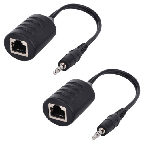 Product Cover HDTVhookup.com Headphone Jack to 3.5mm Audio Balun Extender Over Cat5