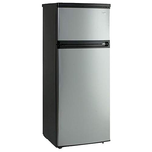 Product Cover Avanti RA7316PST 2-Door Apartment Size Refrigerator, Black with Platinum Finish
