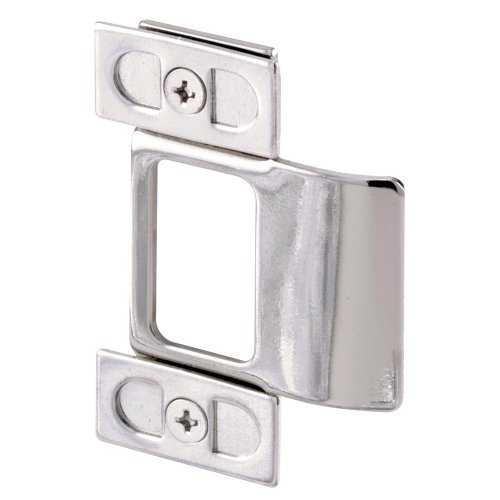 Product Cover Defender Security U 9488 Adjustable Door Strike, Chrome Plated, 2-Piece