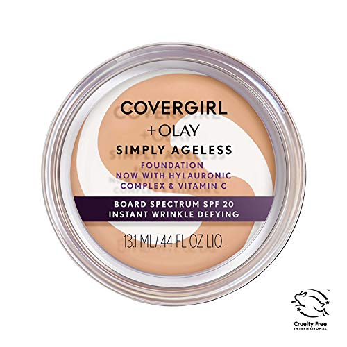 Product Cover Covergirl & Olay Simply Ageless Instant Wrinkle-Defying Foundation, Soft Honey