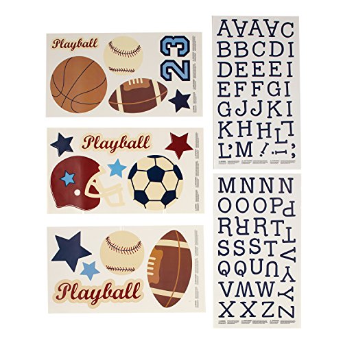 Product Cover NoJo Play Ball, Wall Decals, Navy/Red/Indigo/Ivory/Brown