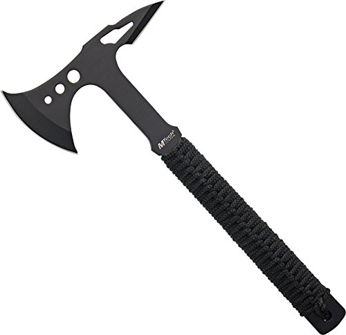 Product Cover MTech USA MT-AXE8B Camping Axe, Black Stainless Steel, Black Cord Wrapped Handle, 15-Inch Overall