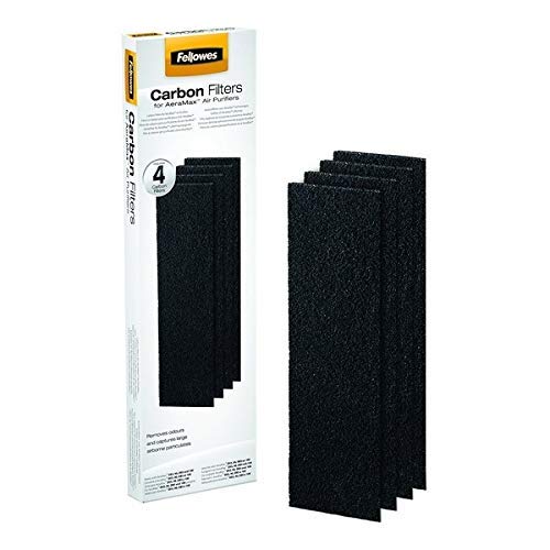 Product Cover Fellowes AeraMax 90/100 Air Purifier Carbon Filters, Black, Pack of 4 (9324001)