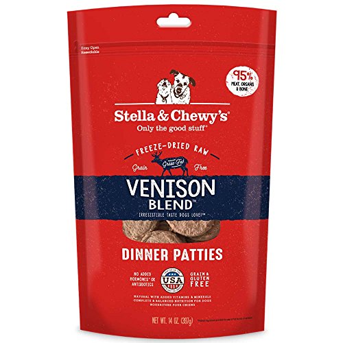 Product Cover Stella & Chewy's Freeze-Dried Raw Venison Blend Dinner Patties Grain-Free Dog Food, 14 oz bag