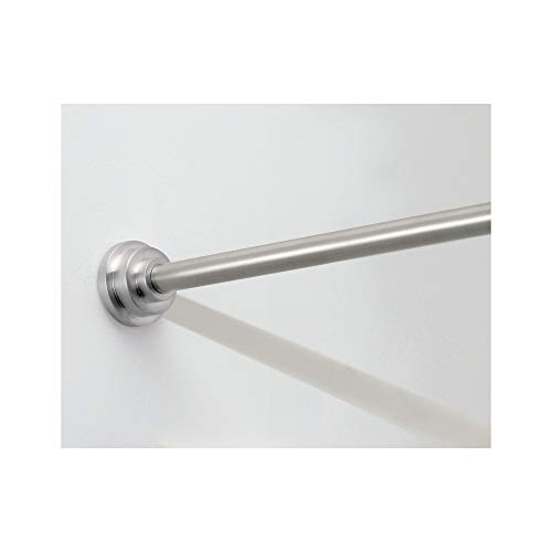 Product Cover iDesign Astor Metal Tension Rod, Adjustable Customizable Curtain Rod for Bathtub, Shower Stall, Closet, Doorway, 26-42 Inches, Brushed Stainless Steel