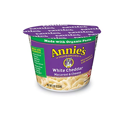 Product Cover Annie's White Cheddar Microwavable Macaroni & Cheese, 12 cups, 2.01oz (Pack of 12)