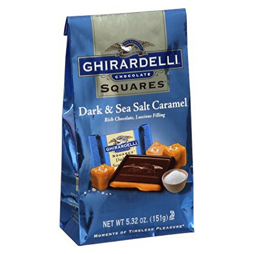 Product Cover Ghirardelli Dark & Sea Salt Caramel Chocolate Squares, 5.32 oz