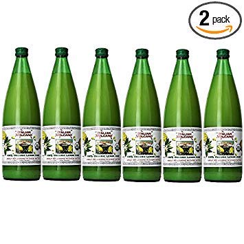 Product Cover Italian Volcano USDA Organic Lemon Juice 1 Liter Bottle - 2 Pack