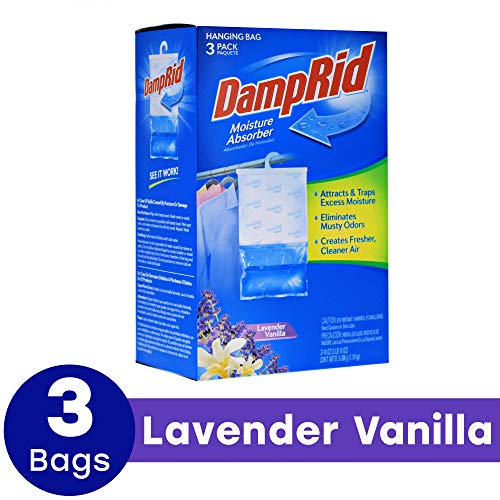 Product Cover DAMPRID FG83LV Hanging Moisture Absorber Lavender Vanilla, 3-Pack, 1 Pack, Blue, 3 Count