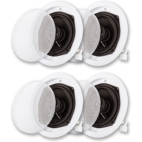 Product Cover Acoustic Audio R191 in Ceiling/in Wall Speaker 2 Pair Pack 2 Way Home Theater 800 Watt R191-2PR