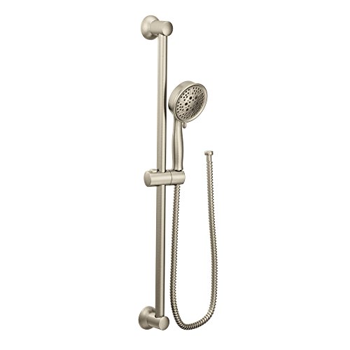 Product Cover Moen 3667EPBN Eco-Performance Handheld Showerhead with 69-Inch-Long Hose Featuring 30-Inch Slide Bar, Brushed Nickel
