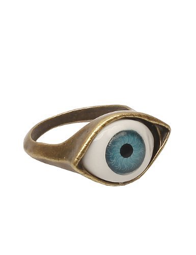 Product Cover Lovers2009 Punk Style Retro Exaggeration Blue Eye Ring