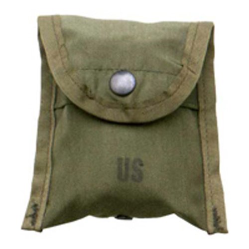 Product Cover Military Outdoor Clothing Previously Issued U.S. G.I. Olive Drab Nylon Compass First Aid Pouch
