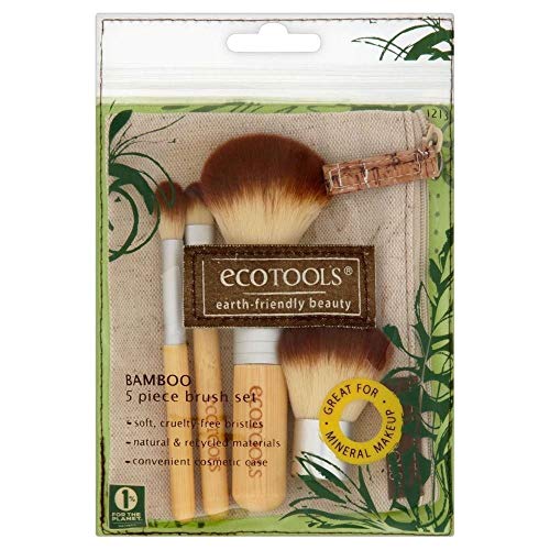 Product Cover Authentic Organic Natural EcoTools BAMBOO Starter Makeup Brush Set Eco Tools Make up (5 piece makeup brush set)
