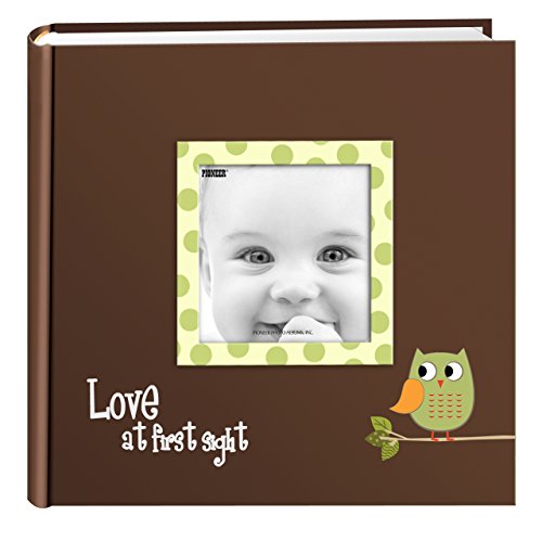 Product Cover Pioneer Photo Albums EV-246FB/OG 200-Pocket Baby Owl Printed Designer Frame Cover Photo Album, Green