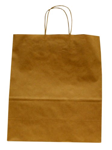 Product Cover Premier Packaging AMZ-201325 12 Count Shoppers Gift Bag, 13 by 6 by 15-1/2-Inch, Kraft