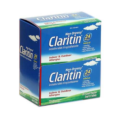 Product Cover Claritin Non-drowsy Indoor & Outdoor Allergies 24 Hour Relief - 25 of 1-count Pouches