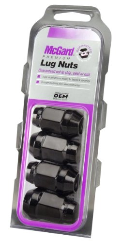 Product Cover McGard 64034 Black (M14 x 1.5 Thread Size) Bulge Cone Seat Style Lug Nut, (Set of 4)