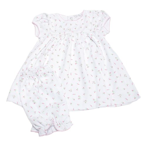 Product Cover Kissy Kissy Baby Girls Garden Roses Print Dress With Diaper Cover- 6-9 Months