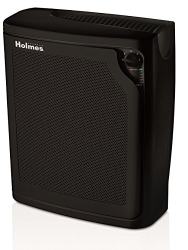 Product Cover Holmes Large Room 4-Speed True HEPA Air Purifier with Quiet Operation, Black