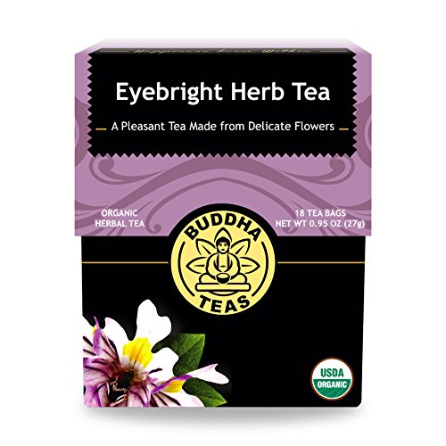 Product Cover Organic Eyebright Herb Tea - Kosher, Caffeine-Free, GMO-Free - 18 Bleach-Free Tea Bags