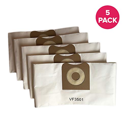 Product Cover Crucial Vacuum Replacement Allergen Bags Part # VF3501 - Compatible with Rigid Models WD40500, WD40700, WD40501, WD45500, WD45220-3 - 4.5 Gallon Bag for Vacuums - 11.2