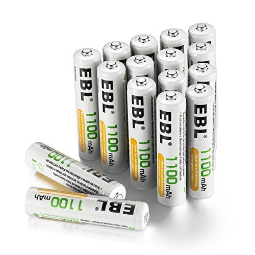 Product Cover EBL Rechargeable AAA Batteries (16-Counts) Ready2Charge 1100mAh Ni-MH Battery