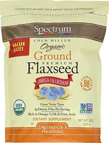 Product Cover Spectrum Essentials Organic Ground Flaxseed, 24 Ounce (Pack of 1)