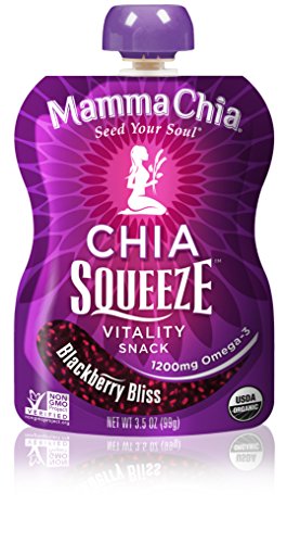 Product Cover Mamma Chia Squeeze Vitality Snack, Blackberry Bliss, 3.5 Ounce (Pack of 8)