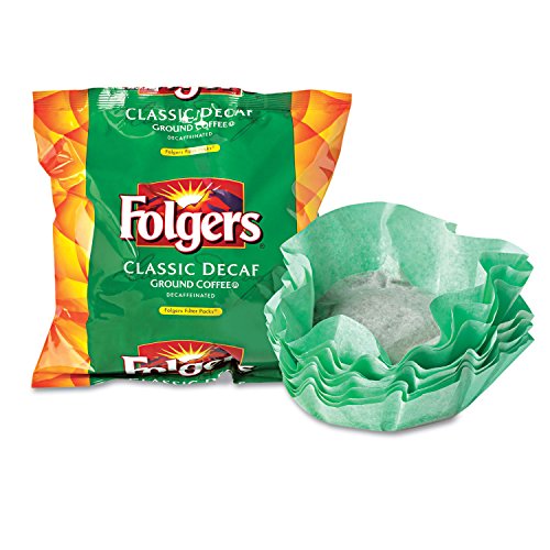 Product Cover Folgers Filter Packs Classic Decaf Ground Coffee, 40 Filter Packs, Premeasured Coffee and Filter in a Single Pouch