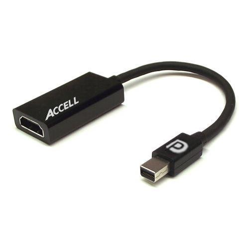 Product Cover Accell mDP to HDMI Adapter - Mini DisplayPort 1.1 to HDMI 1.4 Active Adapter - AMD Eyefinity Certified, 4K UHD @30Hz, 1920X1080@120Hz - Polybag