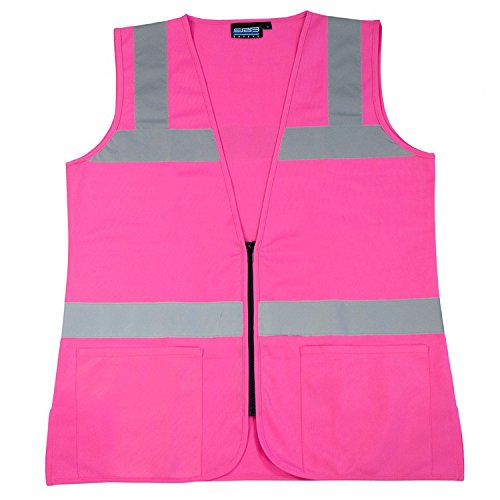 Product Cover ERB 61910 S721 Non-ANSI Hi-Vizability Female Fitted Vest, Medium, Pink
