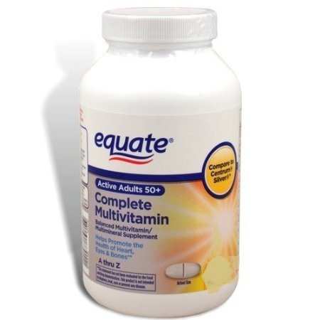 Product Cover Equate Mature Adult 50+ One Daily Complete Multivitamin Compare to Centrum Silver (200 Ct) ( Pack of Two )