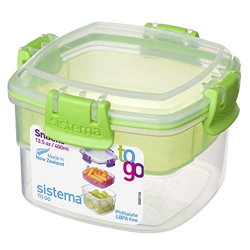 Product Cover Sistema To Go Collection Snack Container, 13.5 oz./0.4 L, Color Received May Vary