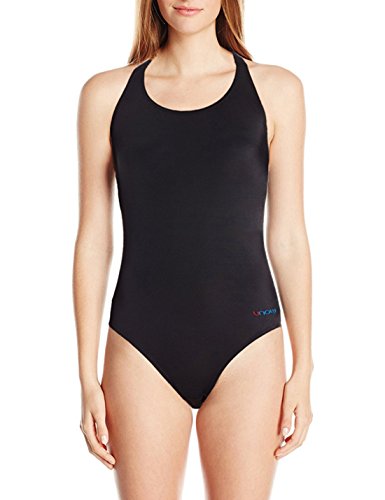 Product Cover UNOW Women Pro Training Racerback Slimming One Piece Swimsuit (Black,S-M)