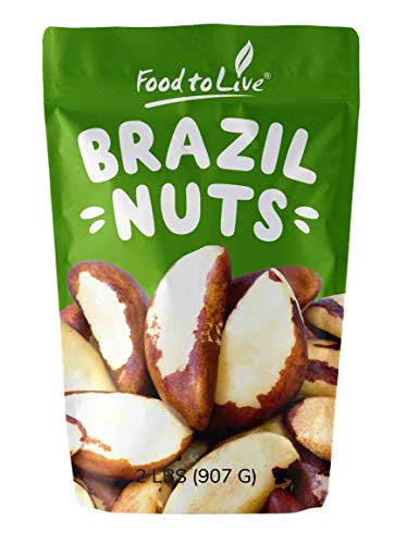 Product Cover Brazil Nuts, 2 Pounds - Raw, Whole, No Shell, Unsalted, Kosher, Bulk, Shelled Brazilian Nut