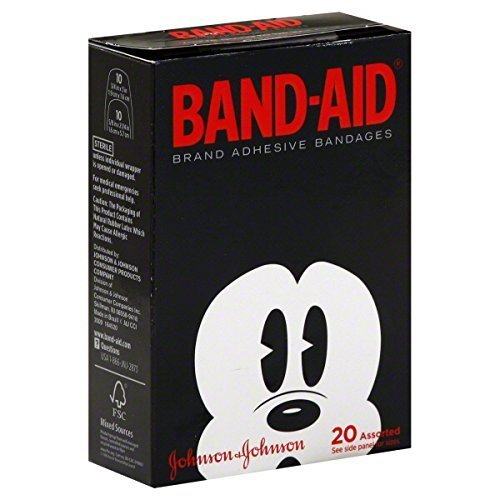 Product Cover Band-aid Bandages Disney Mickey Mouse 20-Count (Pack of 3)