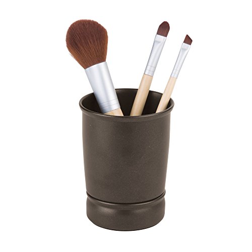 Product Cover iDesign York Metal Tumbler, Makeup Brush Toothbrush Holder for Bathroom, Countertop, Desk, Dorm, College, and Vanity, 3.25