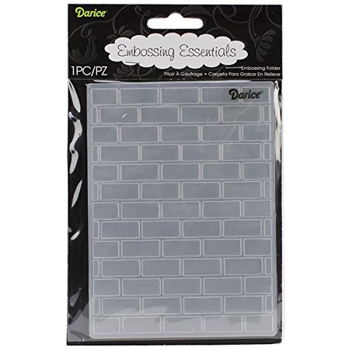 Product Cover Darice Embossing Folder, 4.25 by 5.75-Inch, Brick Pattern (1218-108)