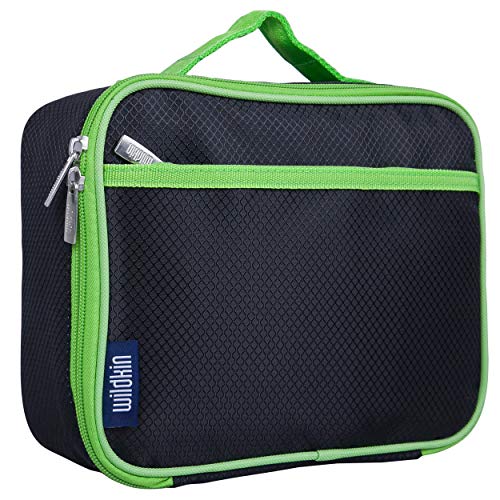 Product Cover Wildkin 33527 Rip-Stop Black/Green Box Lunch Bags, One Size